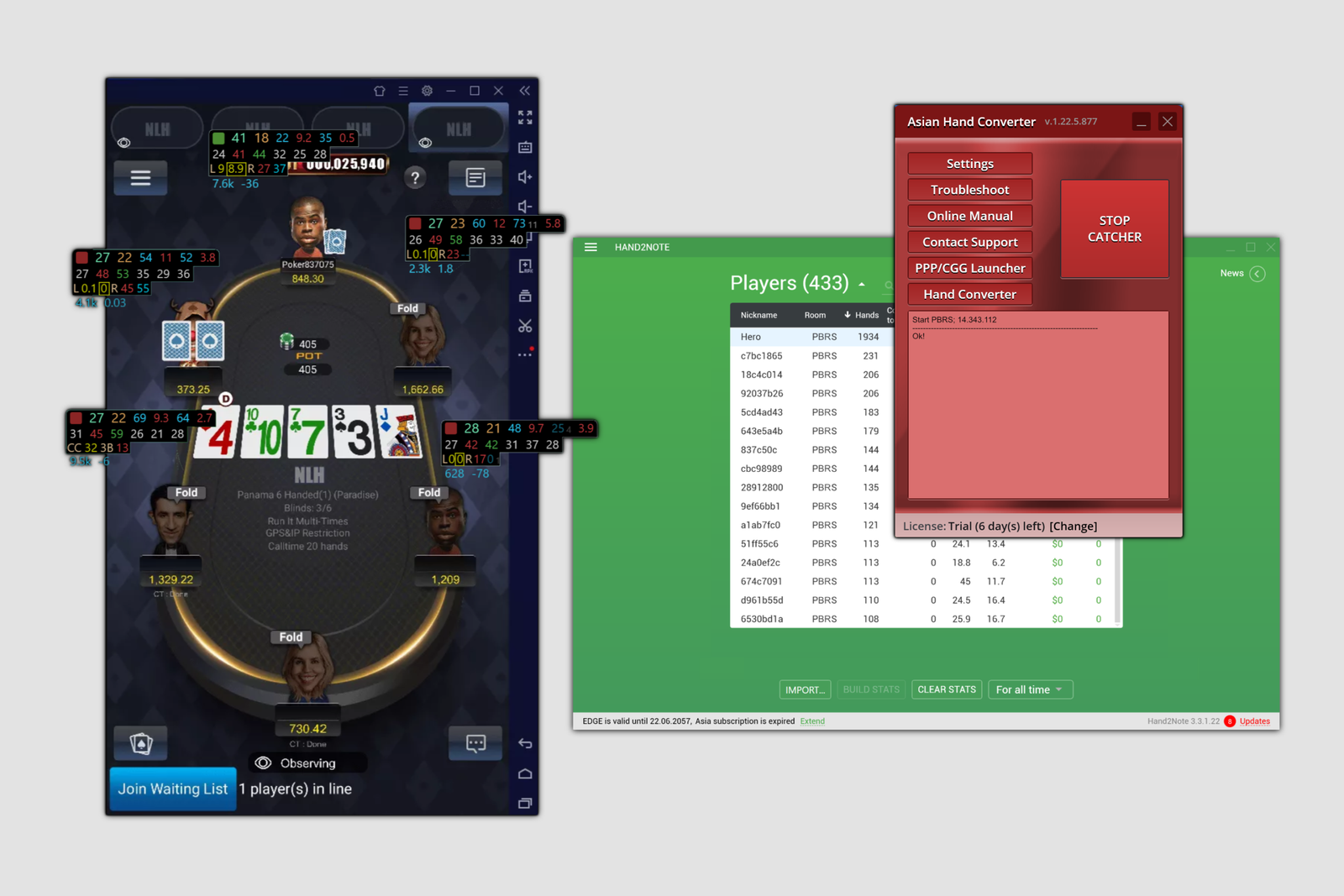 Asian Hand Converter Review: How to Get a HUD on Asian Poker Apps