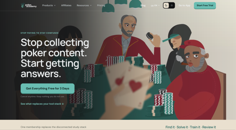 Poker Academy Review: Ranges, Solver, and Trainer in One Browser Window