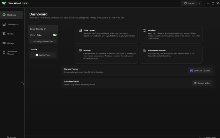 Table Wizard Review: Table Organization and Automated Session Analysis