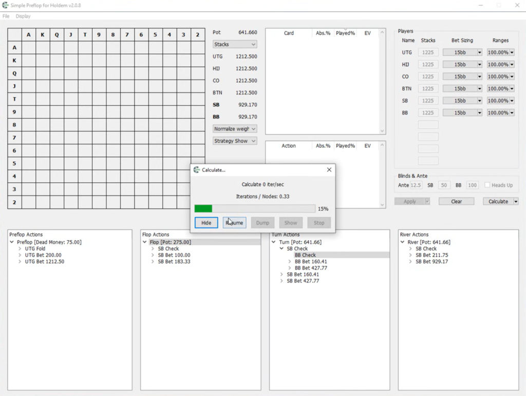 Simple Preflop Holdem